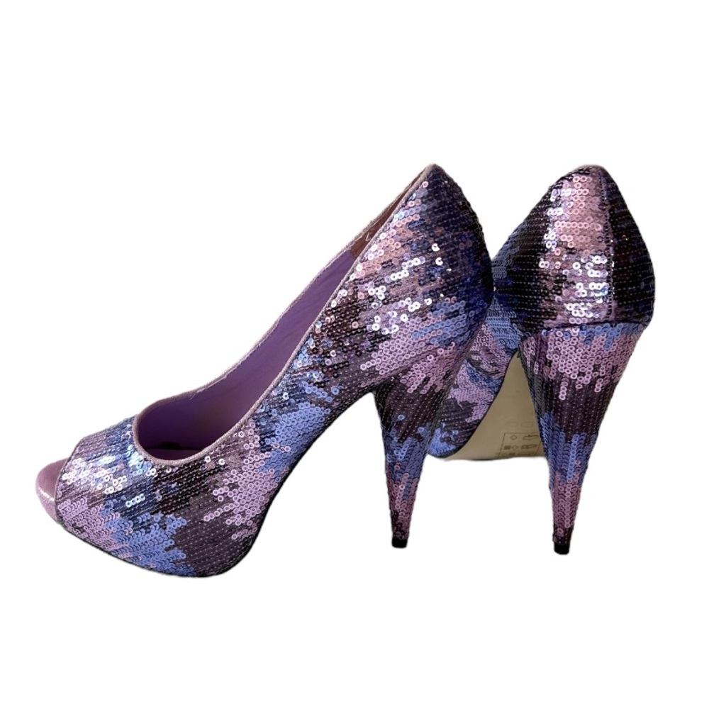 ALDO Pink Purple Ombre Sequins Heels
